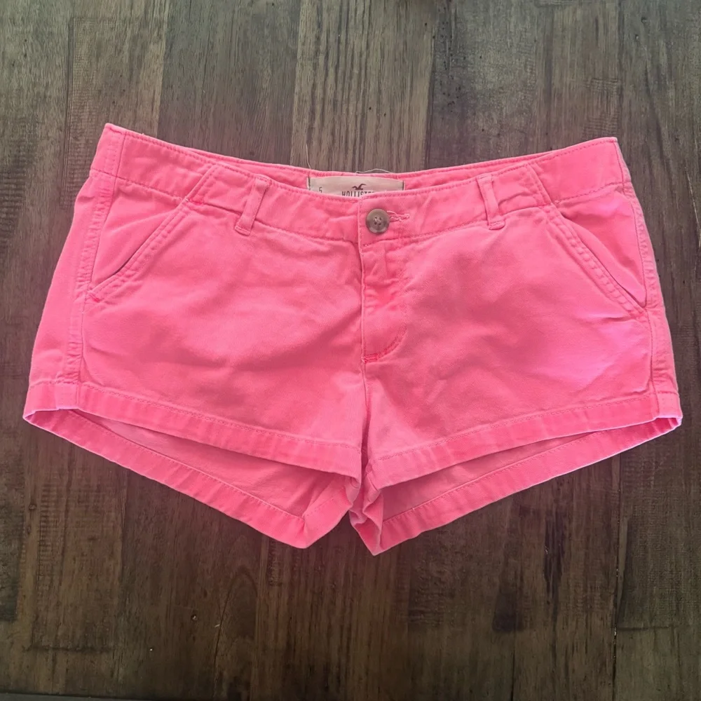 Hollister Neon Pink Shorts - Picture 2 of 10